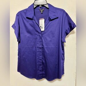 Purple shortsleeved Limited blouse